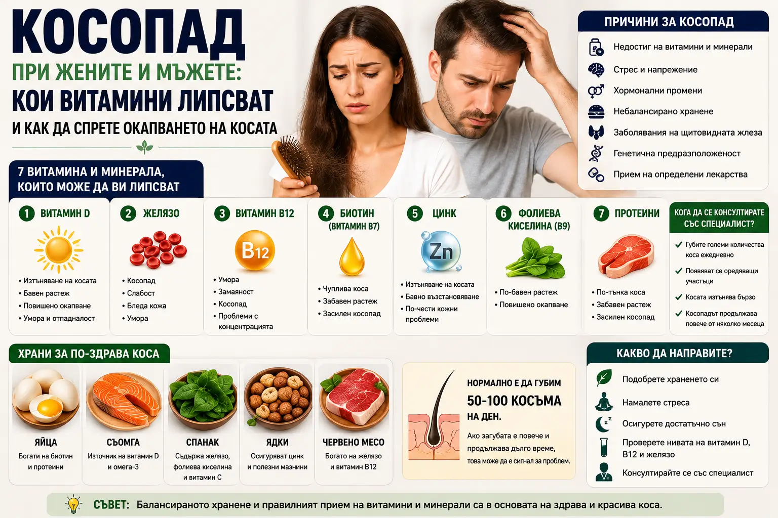 kosopad pri jeniete i majete vitamini